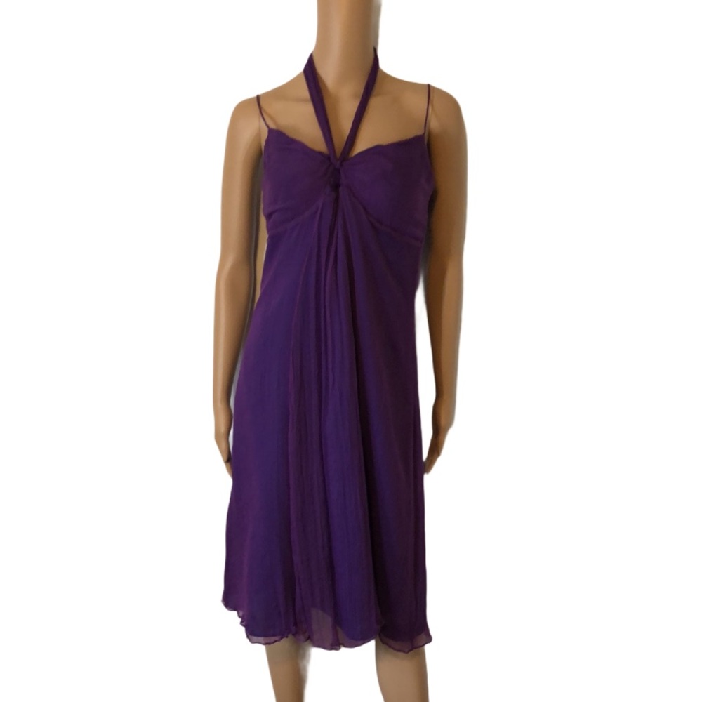 Newport News Vibrant Purple Strappy Dress Sz 6